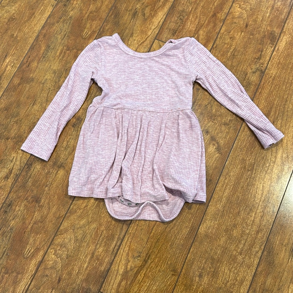 Little Sleepies twirl dress with bodysuit in Heather Mauve